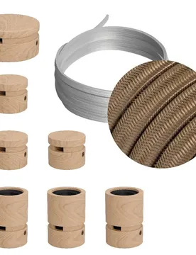 Cables Kit D´éclairage Linear Filé System Cm27 5 M 7 Unités Brown / Cipria One Size
