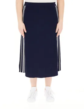Gonna misto viscosa BLU NAVY S - ELENA MIRO' - FashionsVida