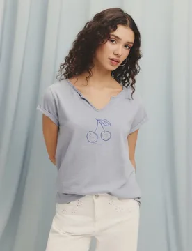 Camiseta lisa de manga corta de mujer - Green Coast - FashionsVida