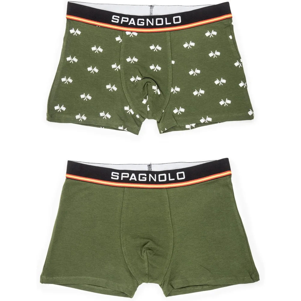 Pack dos boxers de hombre punto color oscuro - Spagnolo - FashionsVida