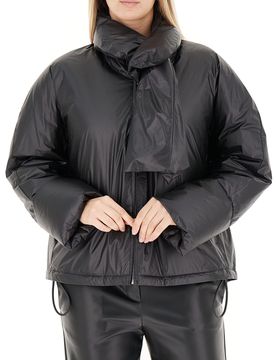 VICOLO Piumino con sciarpa NERO M