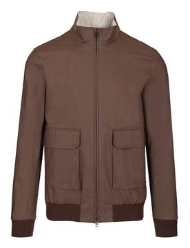 Giubbotto bomber in cotone elasticizzato