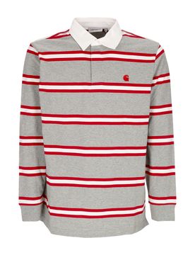 Polo Manica Lunga Uomo L/s Tork Rugby Shirt Grey Heather