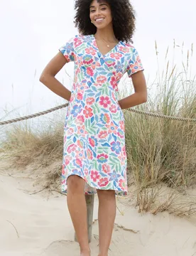 Women's Cheselbourne Jersey Dress Tropicarnival Size: 6 - Multicolor - Size: 6 - Kite - FashionsVida