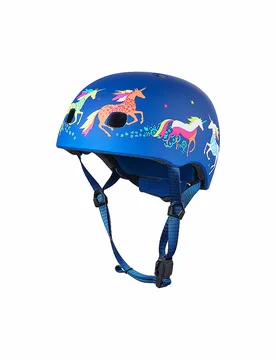 Kinder Scooter Helm Unicorn blau 52-56CM B - Micro - FashionsVida