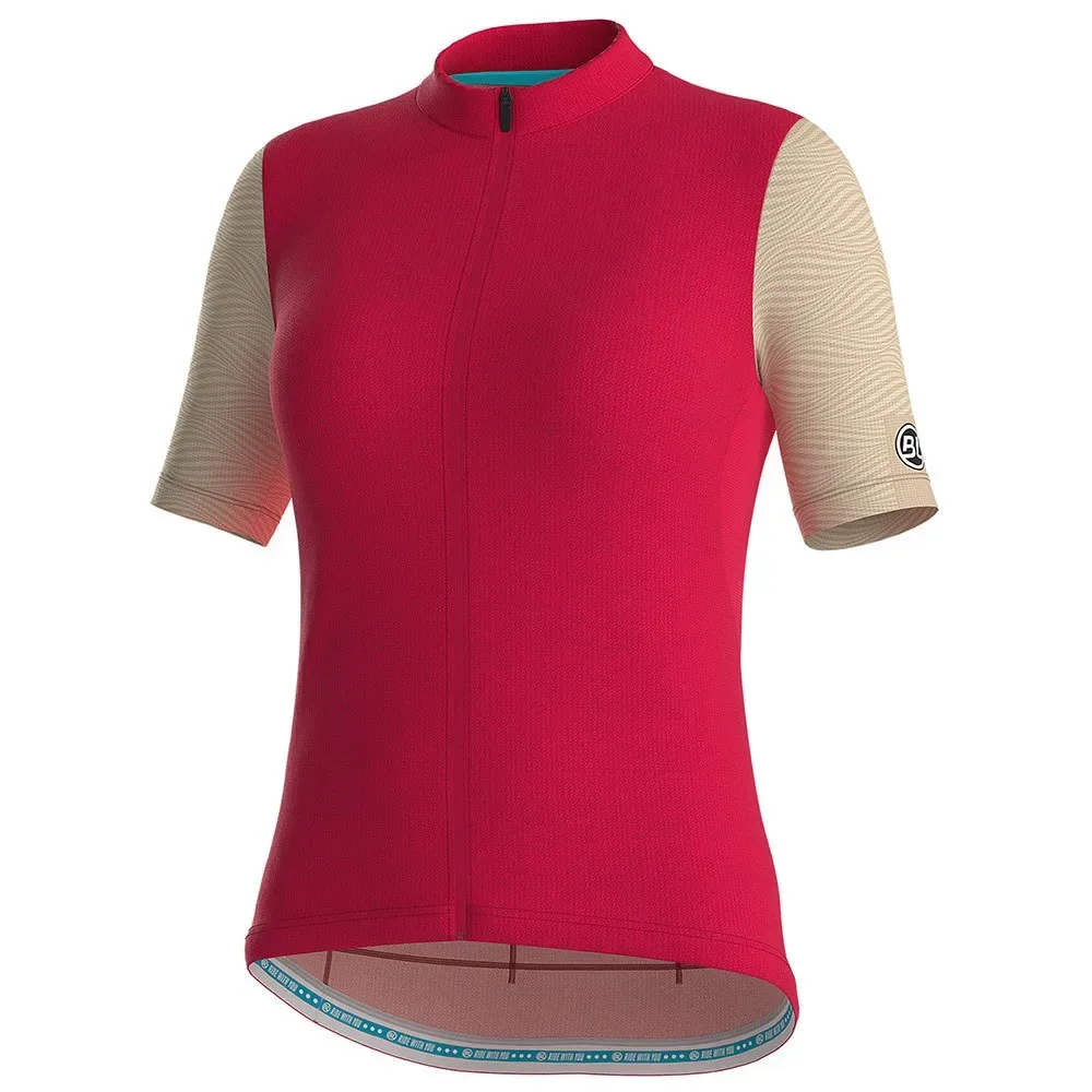 Maglia A Maniche Corte Zoe Fuchsia - Bicycle Line - FashionsVida