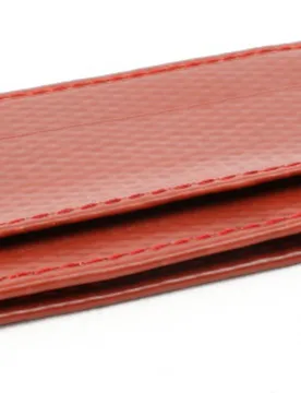 Reclaimed Firehose Single Card Holder - Red - Elvis & Kresse - FashionsVida