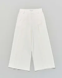 Pantalone palazzo avorio con pinces