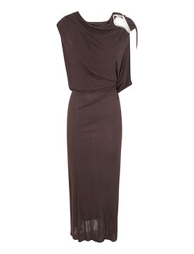 Lanvin Abito lungo drappeggiato