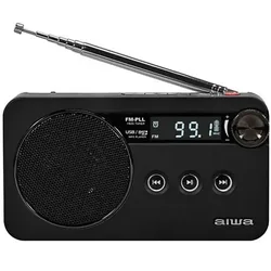 Radio Portable Rs-77pllbk Black One Size unisex