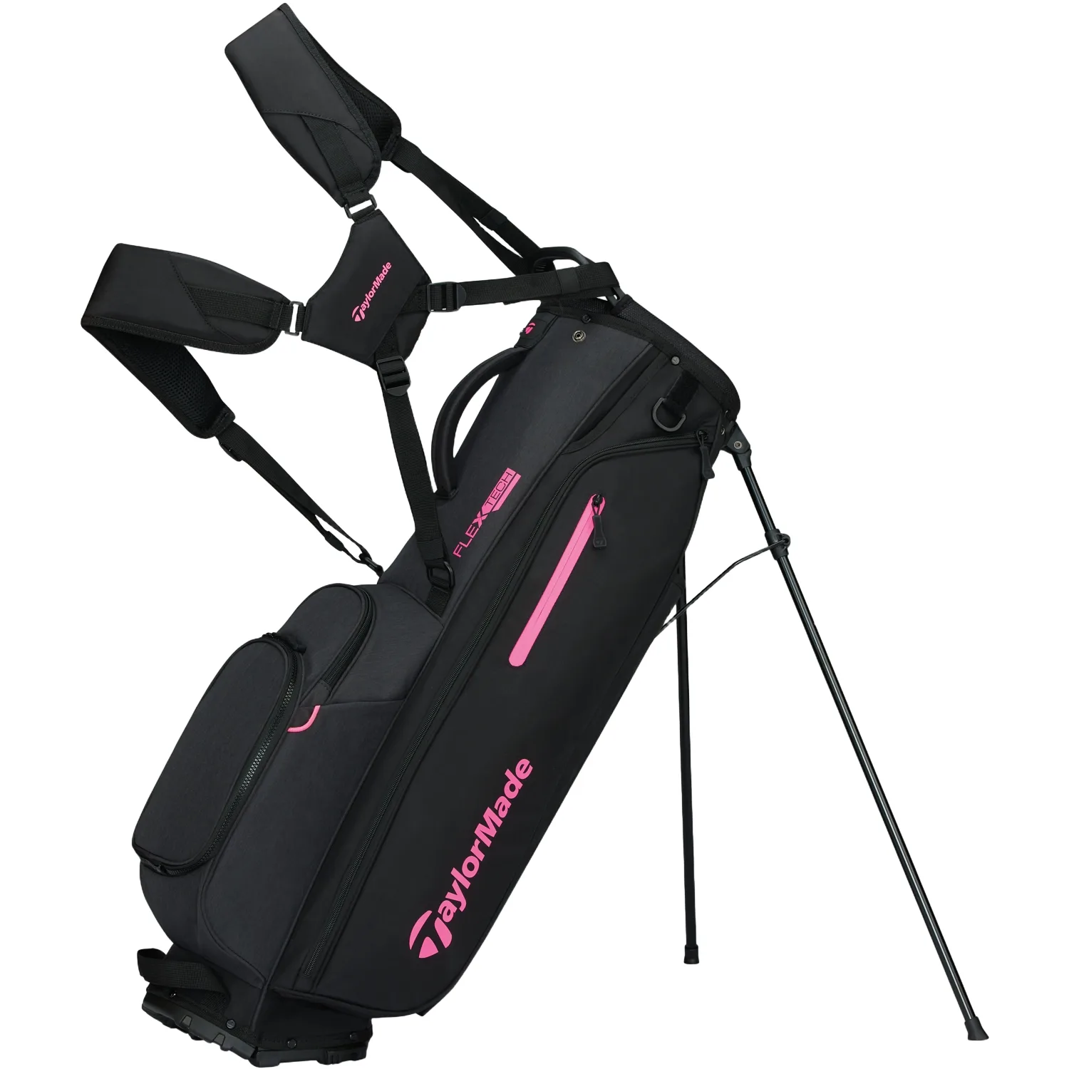 Standbag Flextech, schwarz/neonpink - TaylorMade - FashionsVida