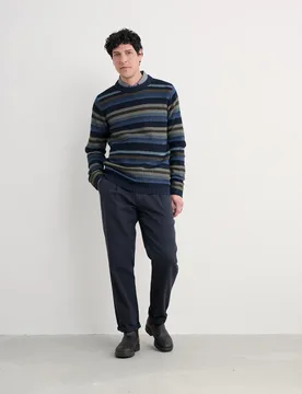 Pure Cotton Striped Crew Neck Jumpers Multi male - Seasalt cornwall - FashionsVida