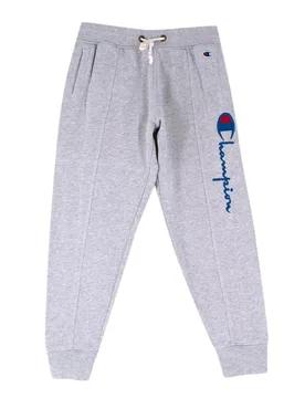 Champion Grey Cotton Logo Joggers - Other Designers - FashionsVida