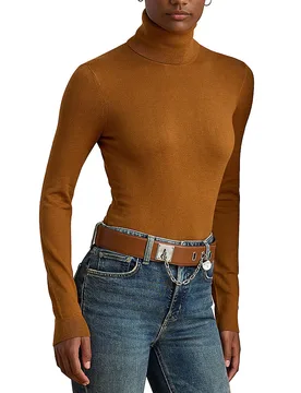 Rollkragenpullover ZOE camel XS damen - LAUREN RALPH LAUREN - FashionsVida