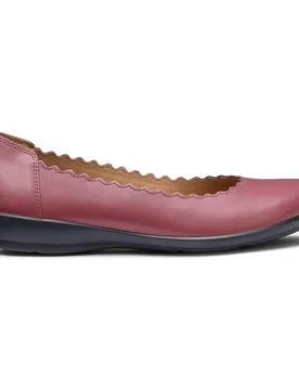Women's 'Eider' Ballerina Pumps in Rose Size: 6.5 - Rose - Size: 6.5 - Hotter - FashionsVida