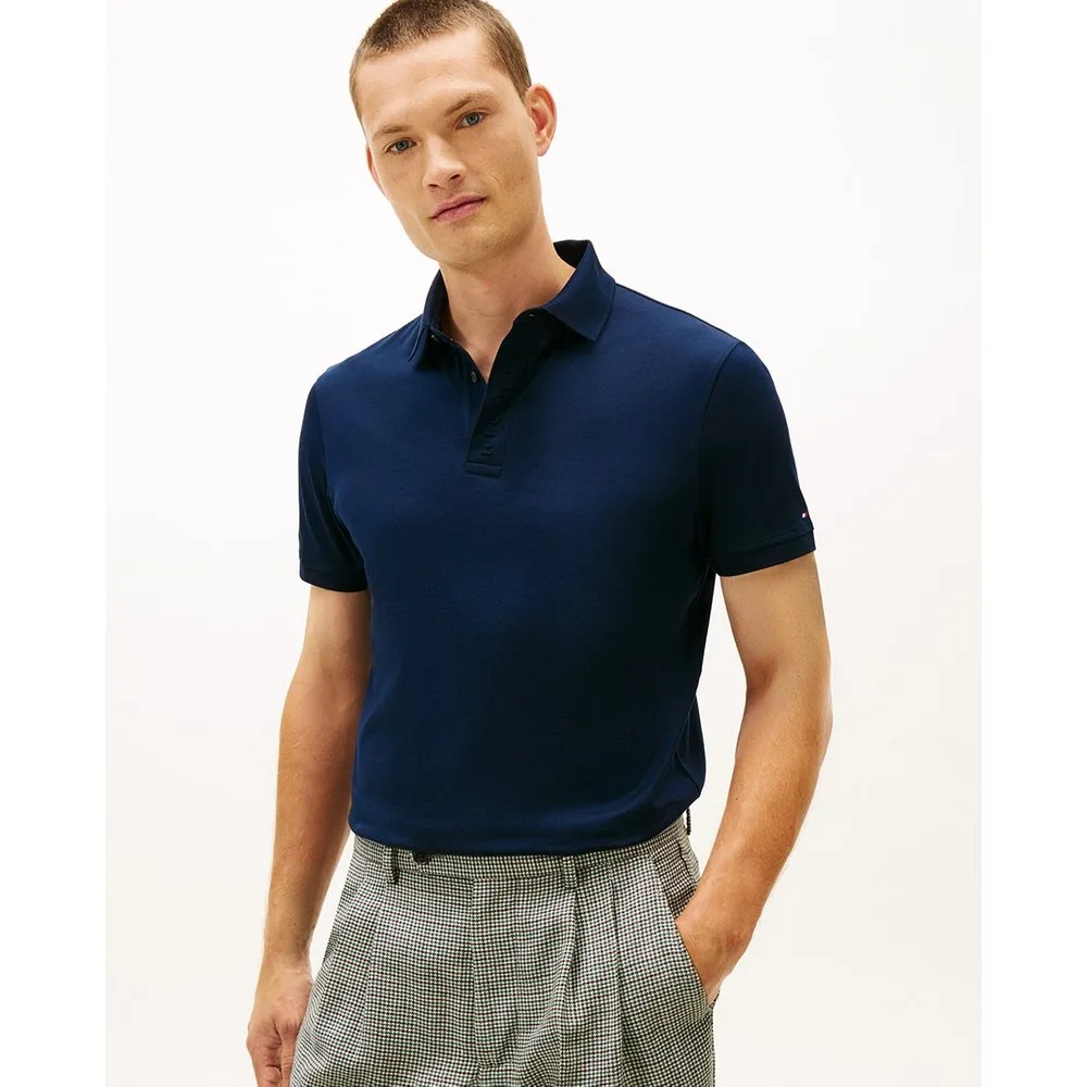 Polo de caballero de manga corta liso - Tommy Hilfiger - FashionsVida