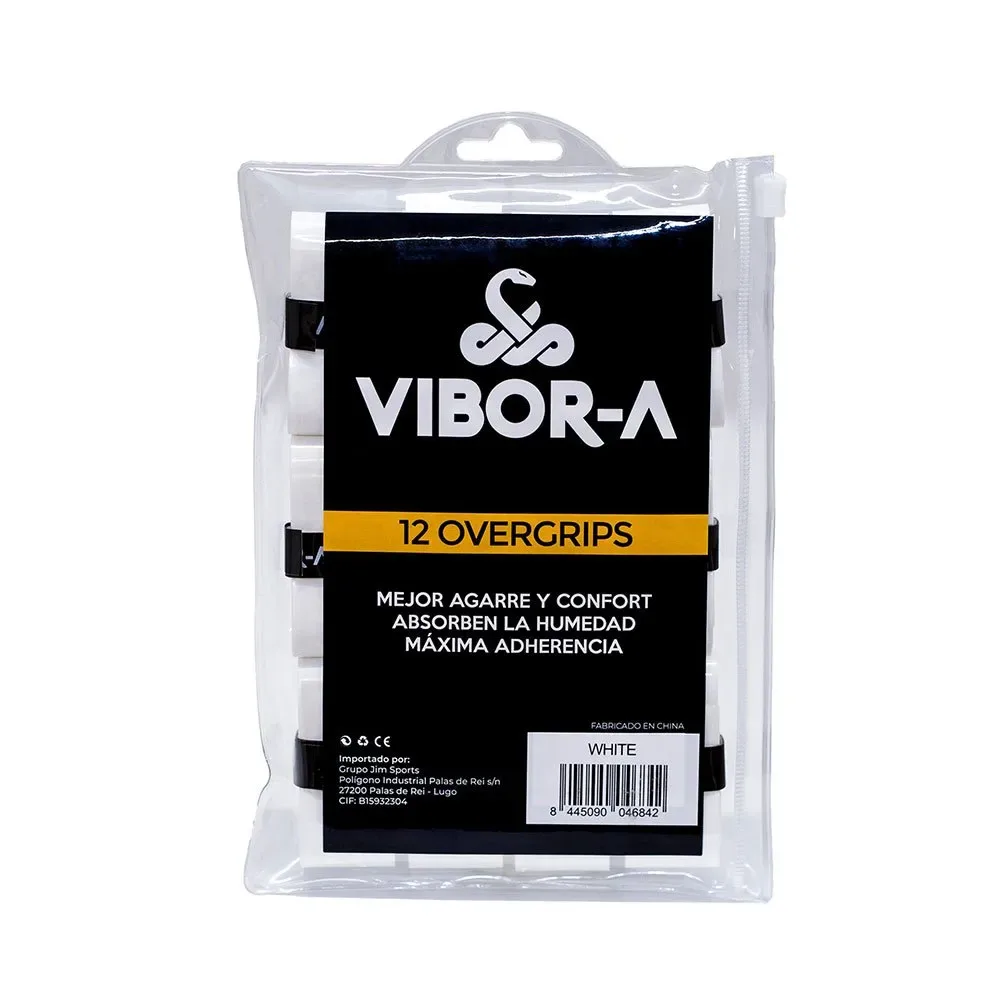 Plain Padel Overgrip White One Size - Vibor-a - FashionsVida