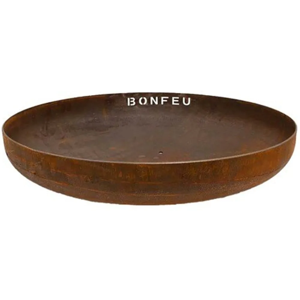 Brasero de Leña Bonbowl Acero Corten Ø 80 cm - BONFEU - FashionsVida