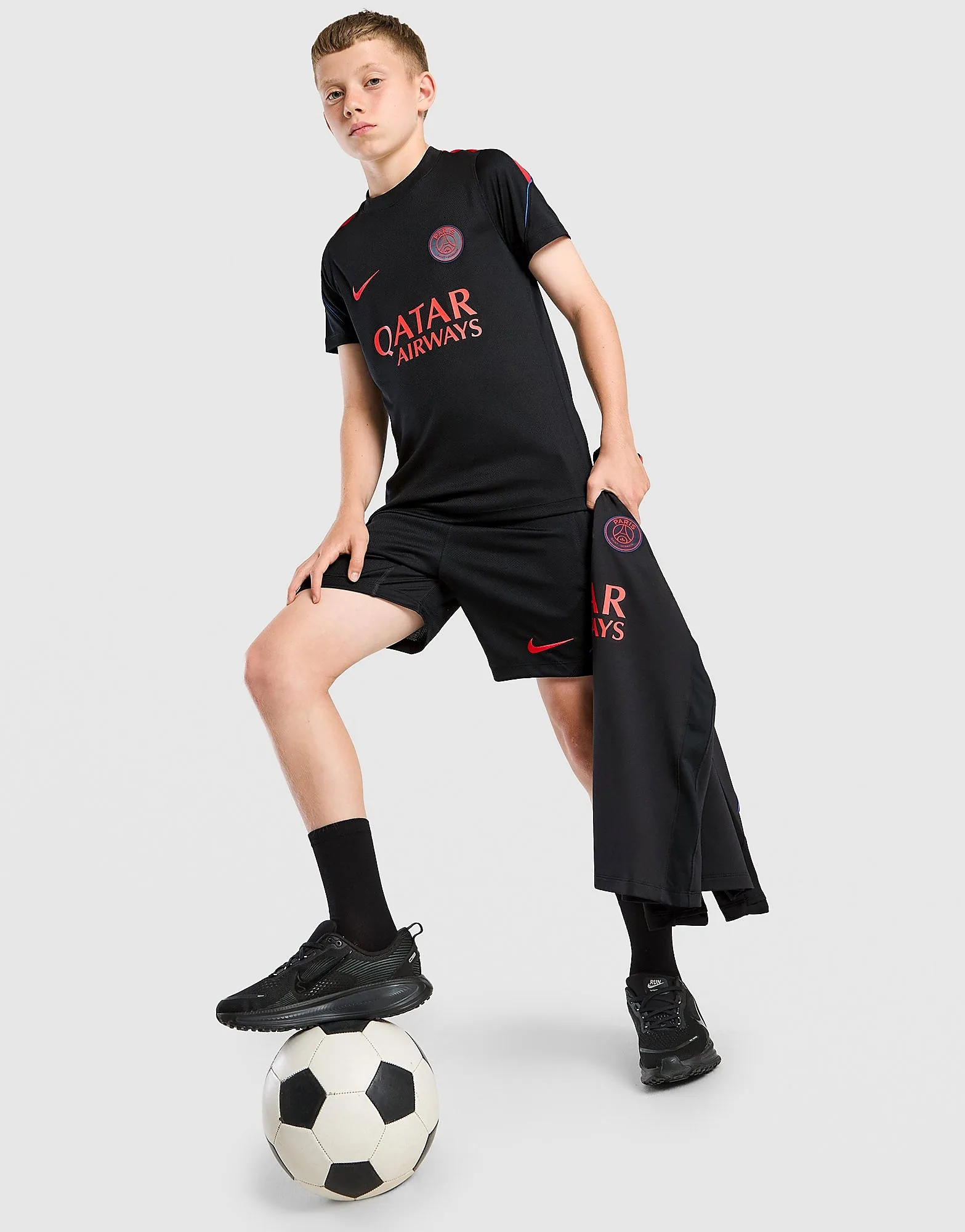 Paris Saint Germain Strike Shorts Junior, Schwarz - unisex - Size: 7-8Y - Nike - FashionsVida