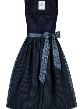 Dirndl Maxime (dunkelblau, Gr. 48) von Heimatgwand für Damen, 75% Polyester, 25% Baumwolle - Stockerpoint - FashionsVida