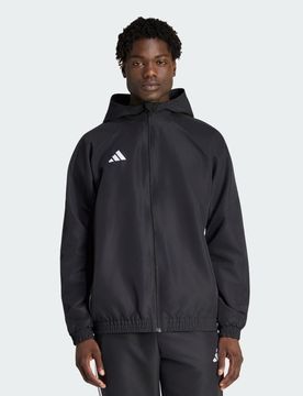FELPA CON CAPPUCCIO TIRO 26 ESSENTIALS WOVEN L Black / Black / White