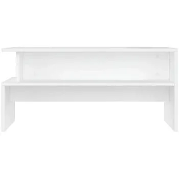 Table Basse Bois D'Ingénierie Blanc 90x55x42,5 Cm Einheitsgrösse - vidaXL - FashionsVida