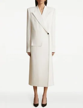 Allingentle White Women's Suit Blazer Single Button Women Long Jacket Dress for Wedding Cocktail Prom Party Outfits Customize - Aliexpress - FashionsVida