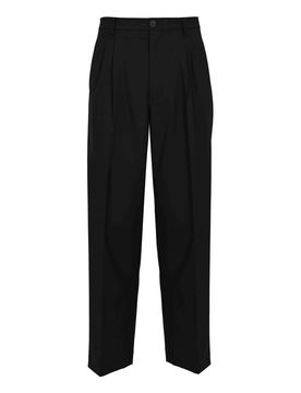 Amaranto Pantalone Con Pinces Nero