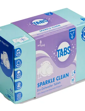 TABS Plastic Free Dishwasher Tablets - Lavender - 30 Pack - ecoLiving - FashionsVida