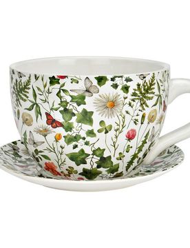Blumentopf Pflanztasse "Pflanzen" aus Keramik groß