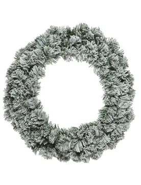 Adventskranz schneebedeckt gürn-weiß 50 cm - KAEMING B.V. - FashionsVida
