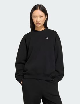 FELPA ESSENTIALS CREW LONG FLEECE OS M Black