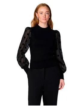 Yas Pull Dotme Black M Femme - Yas - FashionsVida