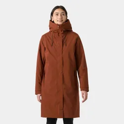 Women Victoria Insulated Rain Coat With Hood Red XL - Iron Oxide Red - Female