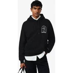 Sudadera de hombre con capucha de corte amplio con estampado en