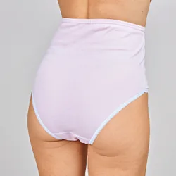 Damen-Schlüpfer weiß/rosa/Blümchen, 4er-Set