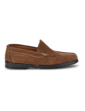 Mocassini marroni in vera pelle Made in Italy 101 44