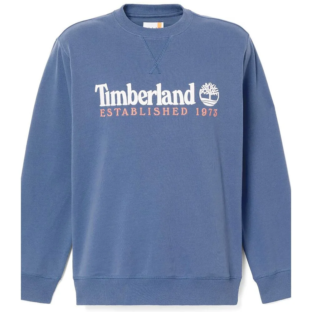 Sudadera sin capucha de hombre con logo bordado y algodón premium - Timberland - FashionsVida