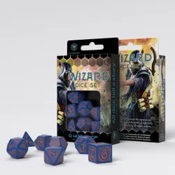 Wizard - Dice Set: Dark Blue & Orange