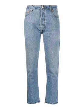 Re/Done Jeans cropped a vita alta