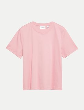 Comma Basic T-Shirt Rosa 40