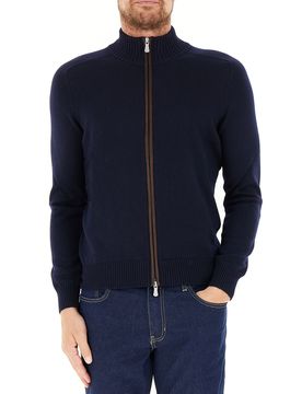 Cardigan con toppe BLU NOTTE 58