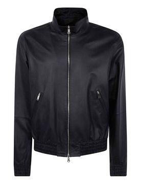 Bomber reversibile in pelle