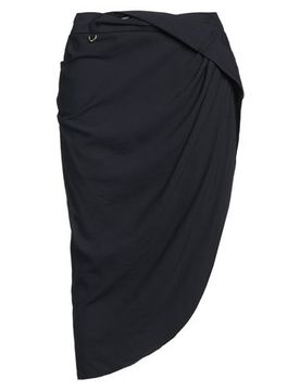 Midi-Rock Damen Marineblau 30,34,36,38,40 Damen