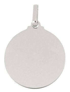 Ciondolo medaglia personalizzabile Oro bianco 803321732940