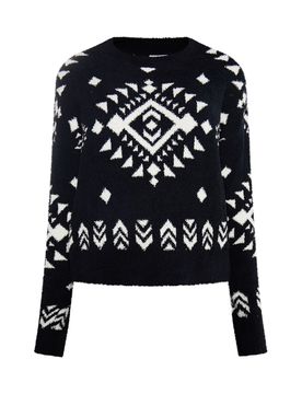 IZIA Jersey 'Hoona' negro / blanco