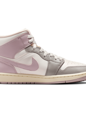 Aj1 Mid Damen Sneaker - Weiß - Größe 41 - Netz/Synthetik White 41