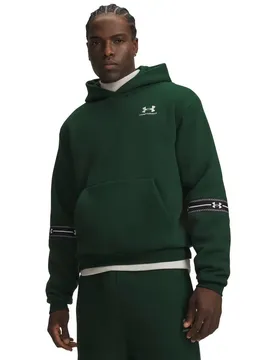Sweat à Capuche Icon Fleece Taped Green / White S