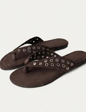 Sandalias de tacón con tiras y detalles de pedrería brillante, con plantilla acolchada - una opción glamorosa para festivales de verano, celebracio - Shein - FashionsVida