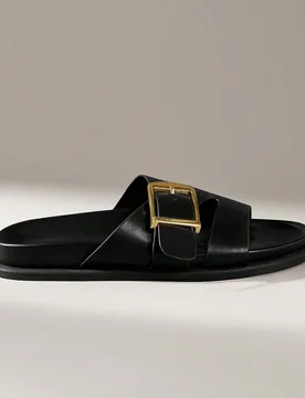 Sandalias planas de playa cómodas de color marrón para mujer, zapatos de verano - Shein - FashionsVida
